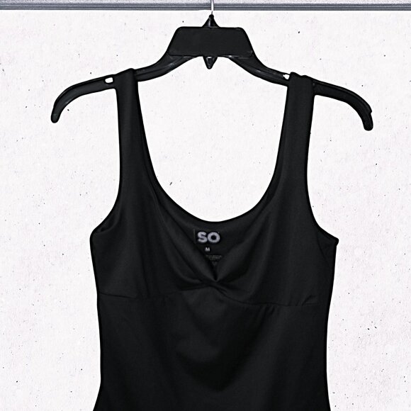 SO Goods for life Sleeveless Twist front Contour Double-Layer Bodysuit Size M - Picture 3 of 10